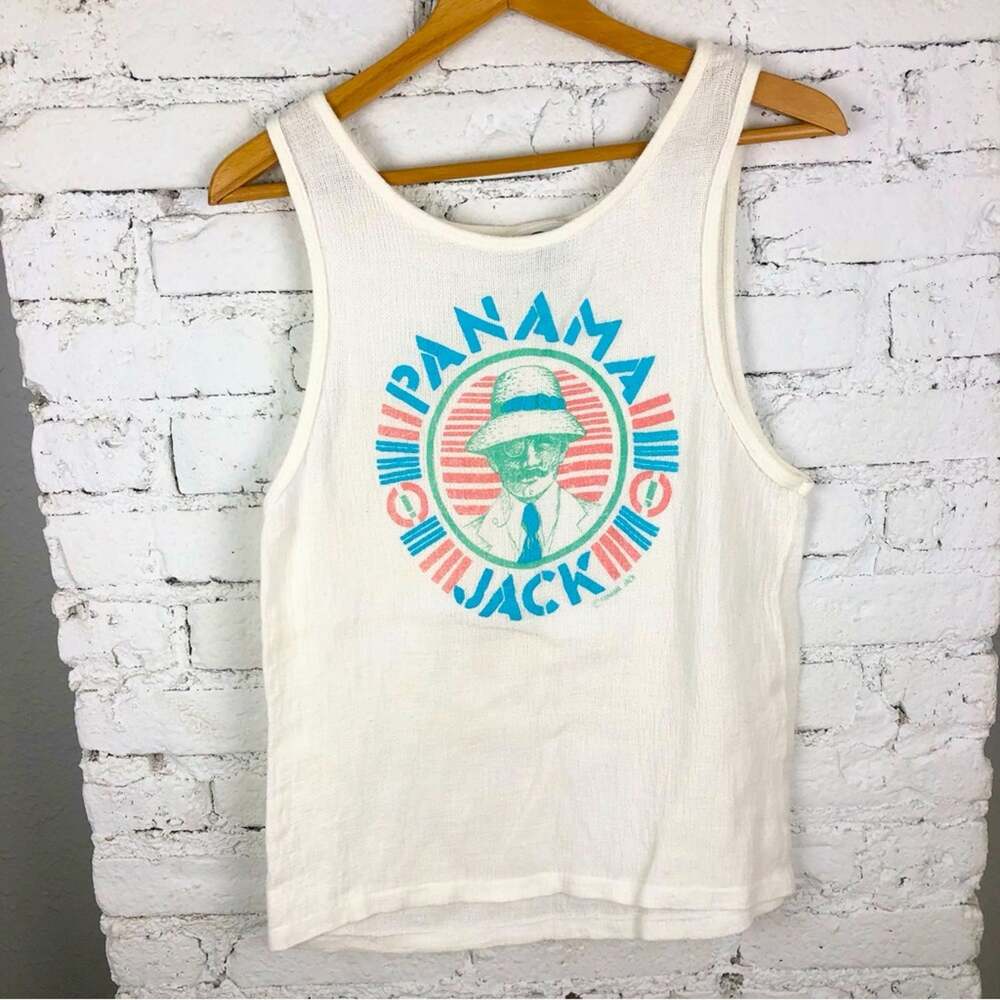 Vintage 80’s Panama Jack Woven Tank Top